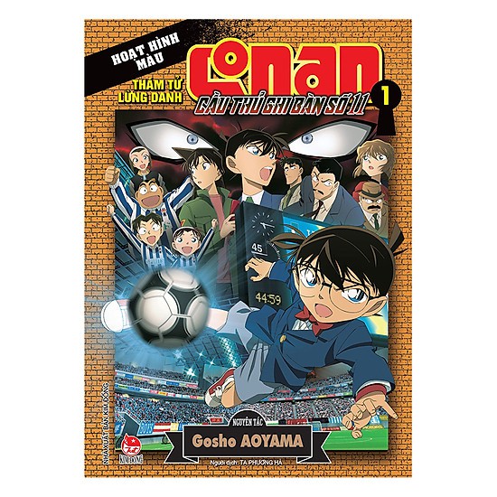 Sách - Thám tử lừng danh Conan - Hoạt hình màu - Cầu thủ ghi bàn số 11 - Tập 01