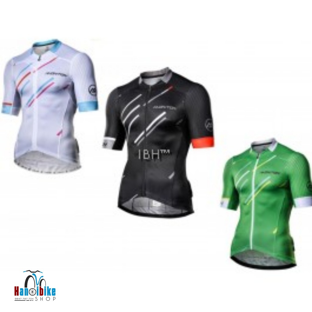 Áo đạp xe ngắn tay Monton colore piogia black