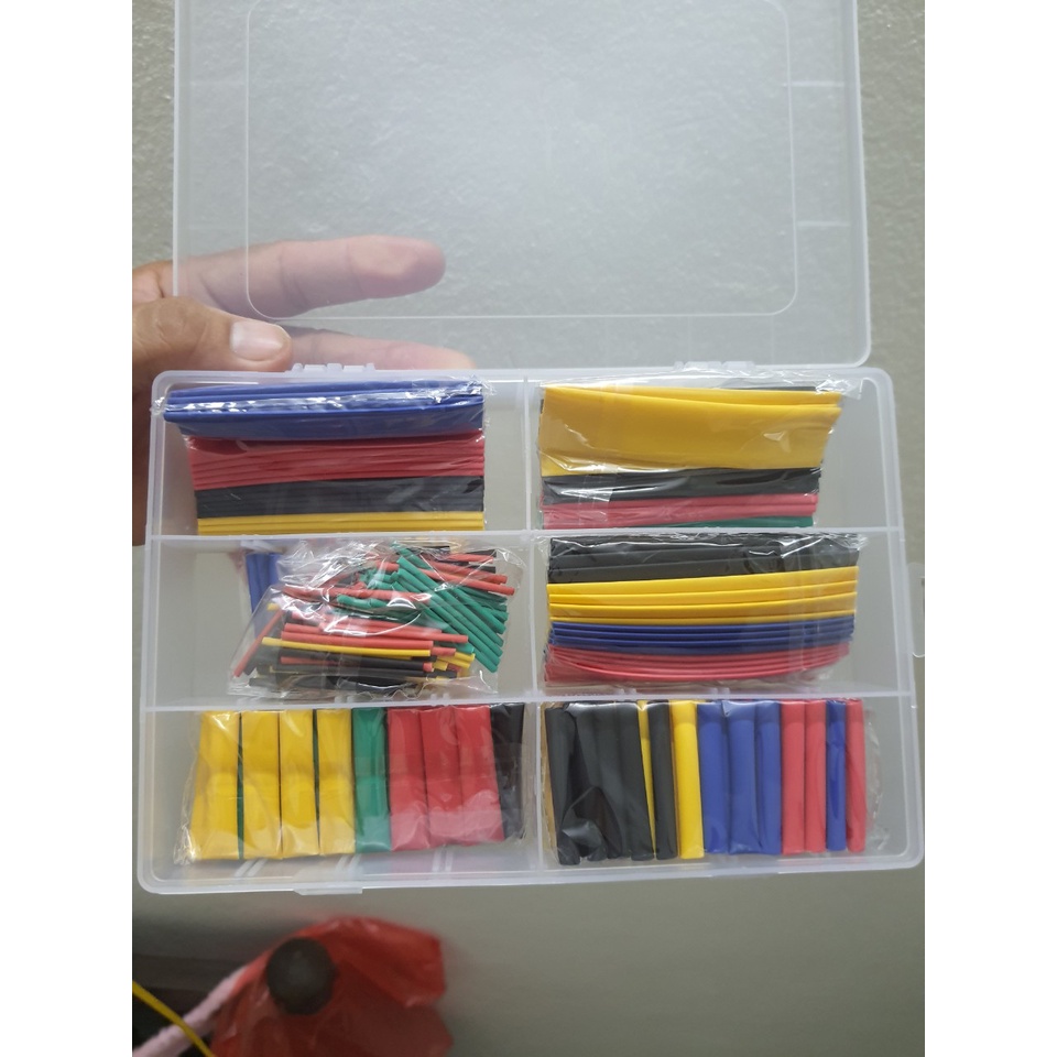 Bộ 328 Ống gen nhiệt, Ống co nhiệt nhiều màu sắc