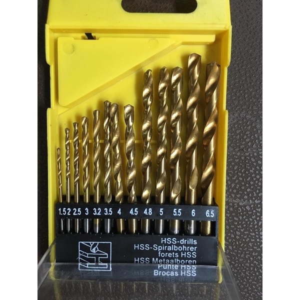 Bộ mũi khoan sắt từ 1.5mm đến 6,5mm
