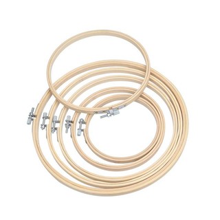 Set 6 khung thêu bằng gỗ nhiều kích thước tiện dụng