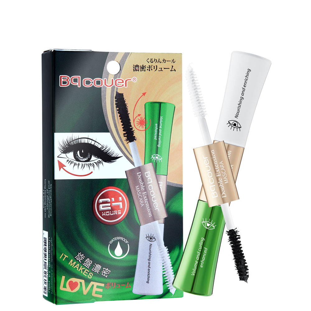 Chuốt Mi 2 Đầu Làm Dày Và Mascara Odbo Bq Cover Dưỡng Mi 2in1 BQ Cover: Double Extension MascaraNỘI ĐỊA THÁI