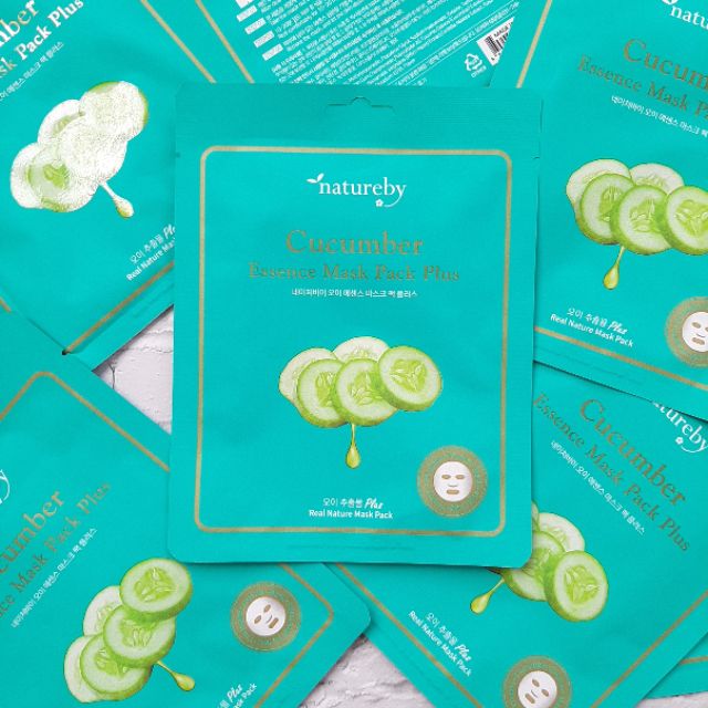 Mặt nạ NATUREBY ESSENCE MASK PACK PLUS làm sạch bổ sung collagen cho Da