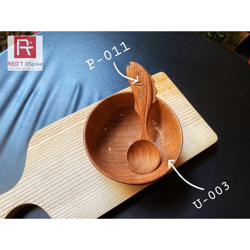 chén gỗ gỏ đỏ U-003