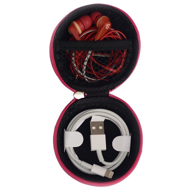 Hộp đựng phụ kiện tai nghe, dây sạc Foxy - Giao màu ngẫu nhiên