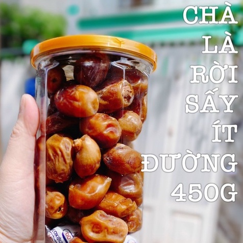 Chà là rời sấy khô ít đường hũ 450gr