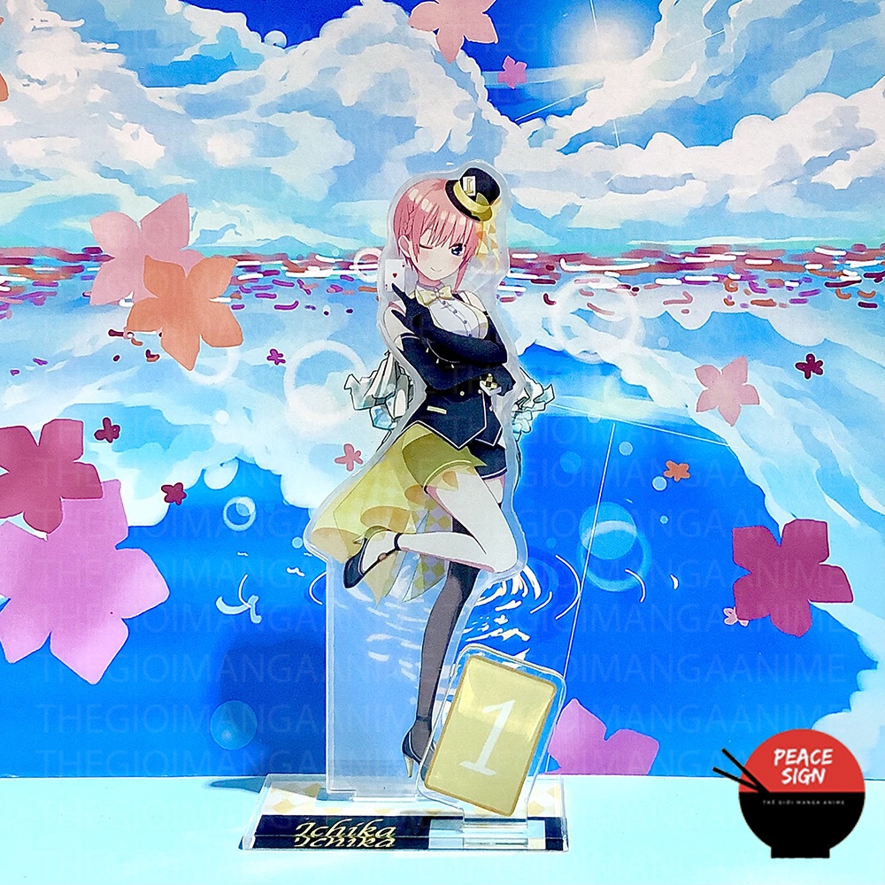 Mô hình nhân vật standee Gotoubun No Hanayome ver ẢO THUẬT in hình Nhà Có Năm Nàng Dâu anime chibi mica acrylic