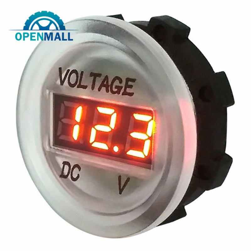 Vôn Kế Dc 5V-48V Màn Hình Led Cao Cấp Cho Xe Mô Tô