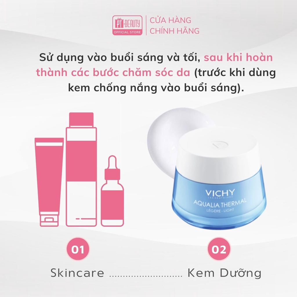 Kem dưỡng cấp nước VICHY AQUALIA THERMAL REHYDRATING CREAM- LIGHT 50ml