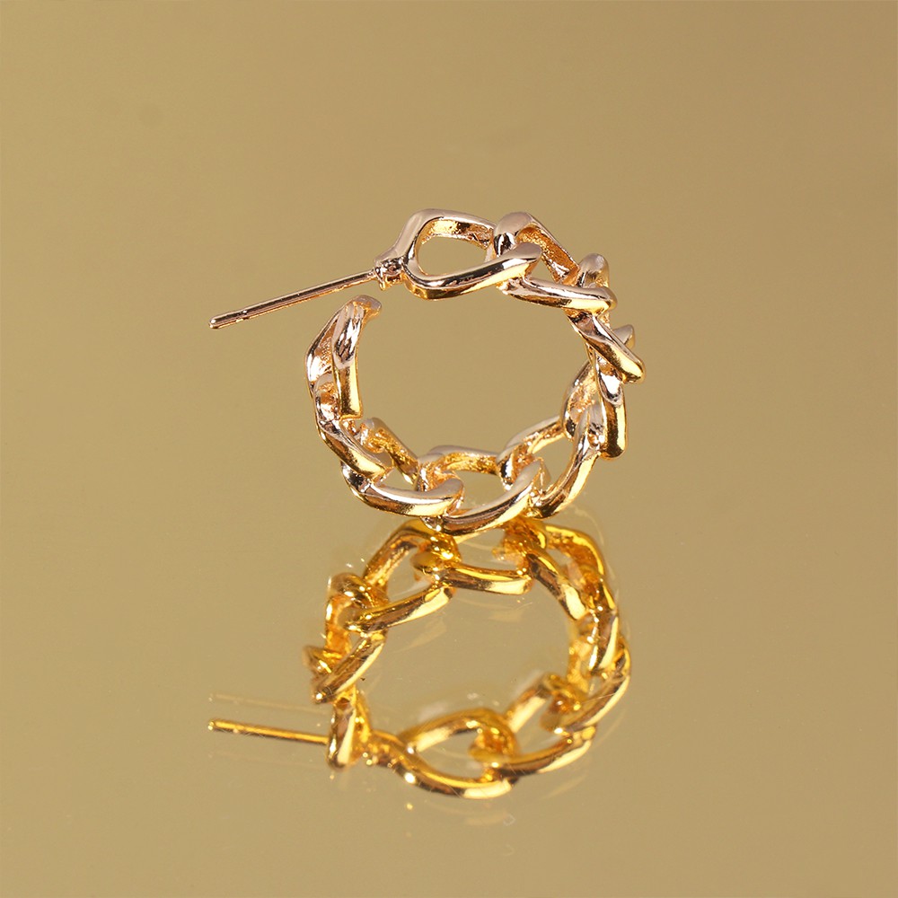 Cặp Bông Tai Khoen Tròn Thời Trang Nữ Mihan1