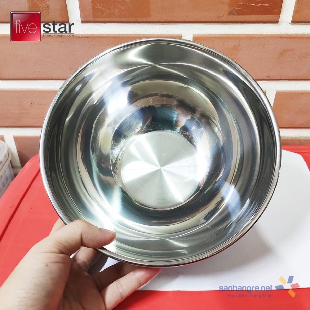 Tô trộn Inox 304 Fivestar Plus 14cm/20cm/26cm hàng xuất Nhật