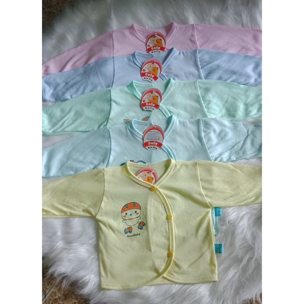 Áo chục bé📌FREESHIP📌Áo chục dài tay cotton cho bé 3-8kg