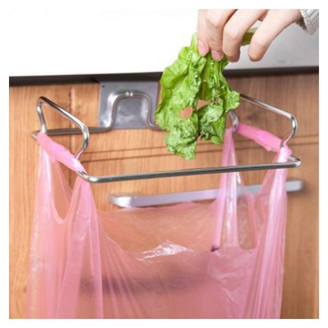 Giá treo túi rác,móc treo khăn nhà bếp inox304 Nanichino