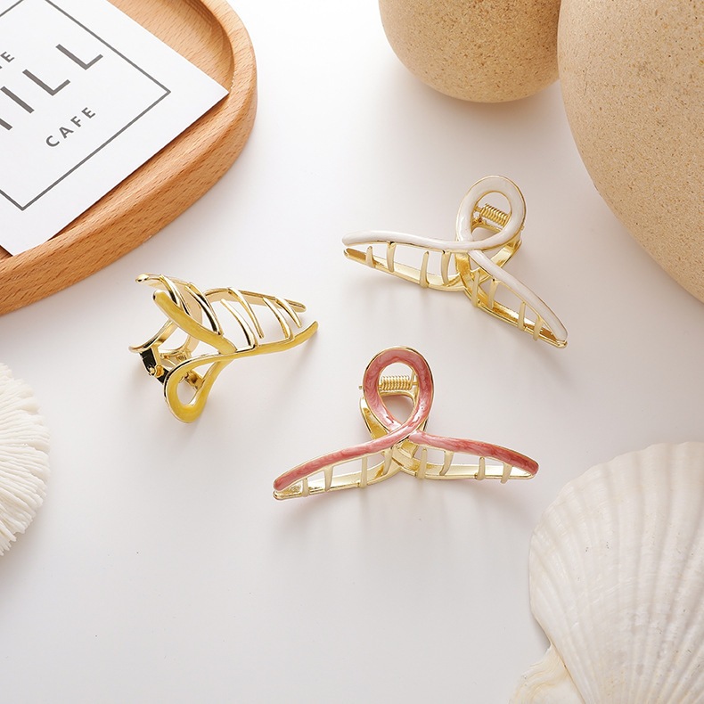 Kẹp tóc kim loại màu sắc phong cách thời trang Hàn Quốc nữ tính