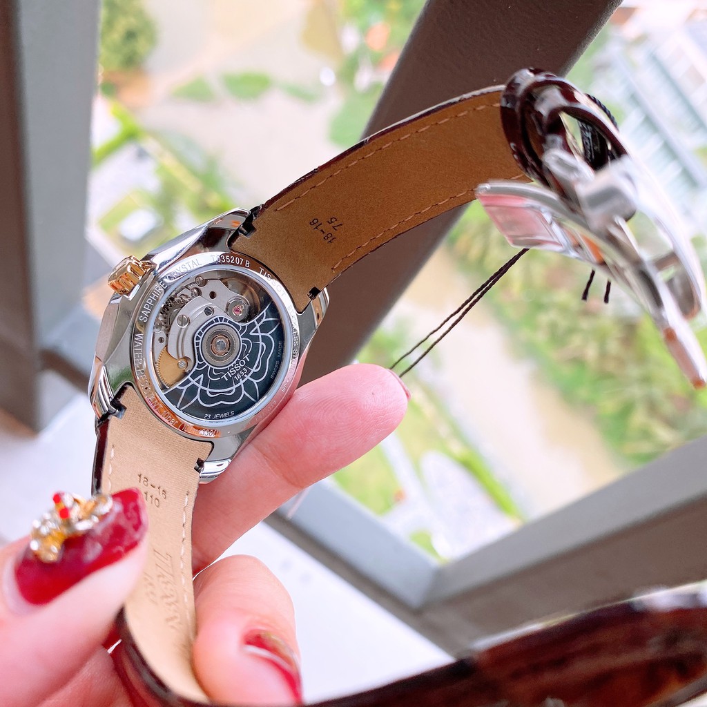 Đồng hồ nữ chính hãng Tissot Couturier Automatic Powermatic 80 T035.207.26.031.00  - Máy cơ tự động - Kính Sapphire