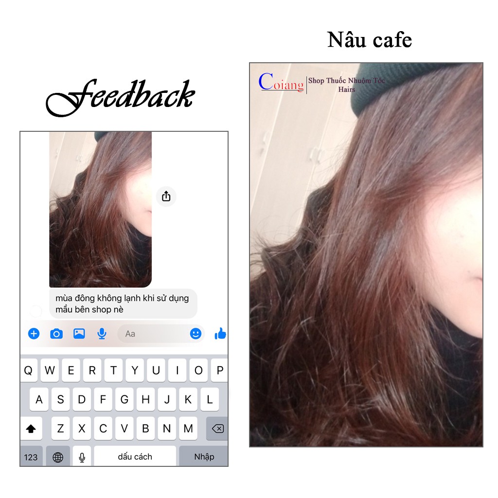 Thuốc nhuộm tóc NÂU COFFEE không cần thuốc tẩy tóc Chenglovehairs, Chenglovehair