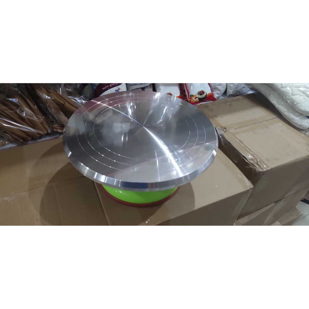 Bàn Xoay Hợp Kim Nhôm 12 Inch  Làm Bánh Kem