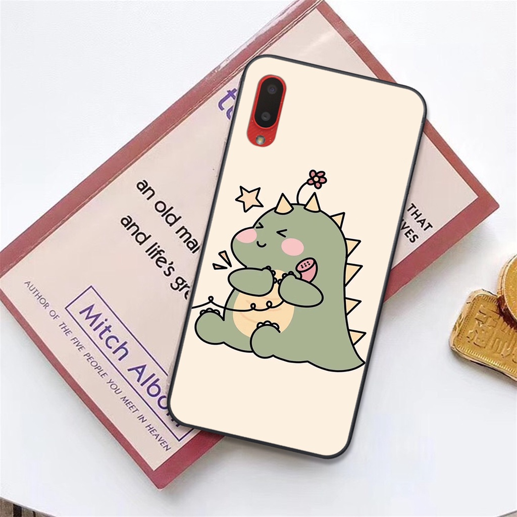Ốp lưng SAMSUNG A01 - A02 in hình khủng long cute