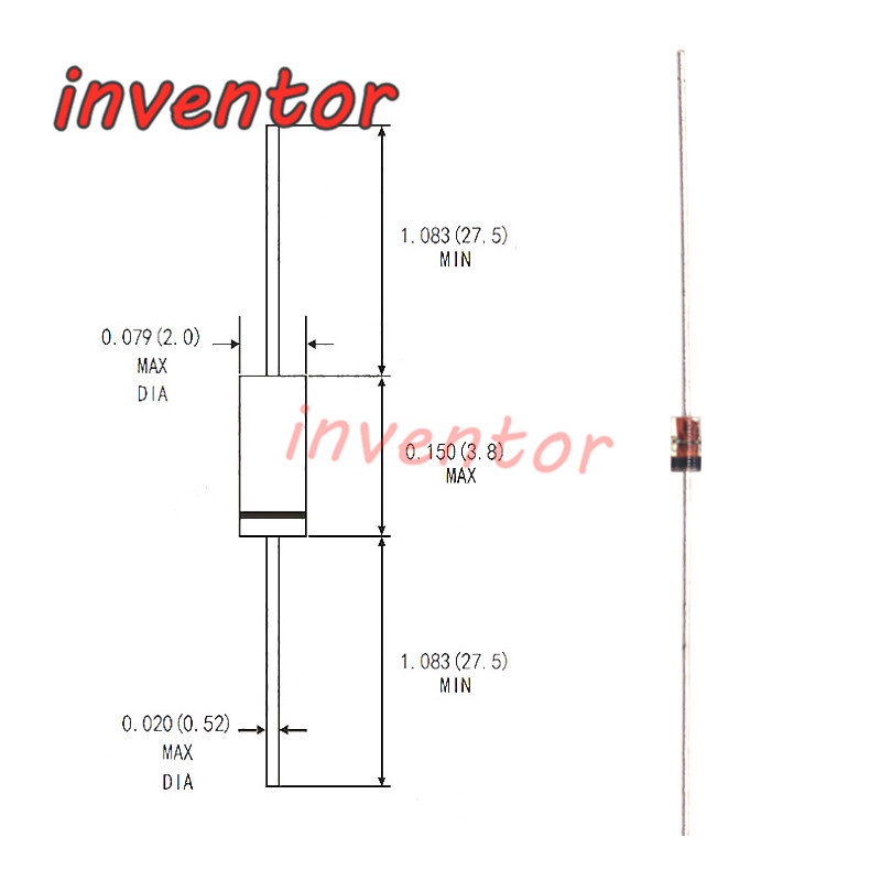 Đi Ốt Thẳng 1W 2.4/3.3/4.7/5.1// 9.1/10/12/15/18/20/27V30V