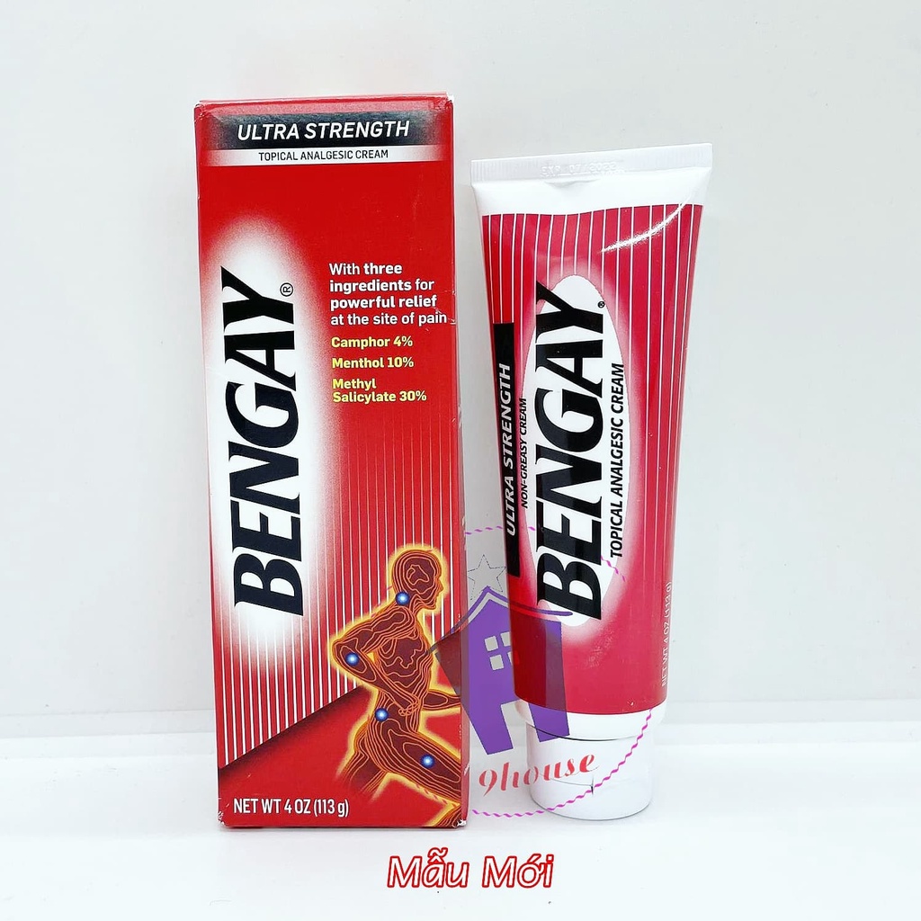 (Date 12/2022) Kem Xoa Bóp Bengay Ultra Strength Mỹ