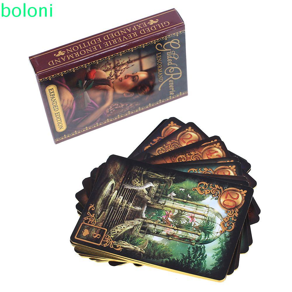 [COD] 47pcs Lenormand Family Oracle Tarot Cards Divination Game Entertainment|Deck Playing Cards|Plated