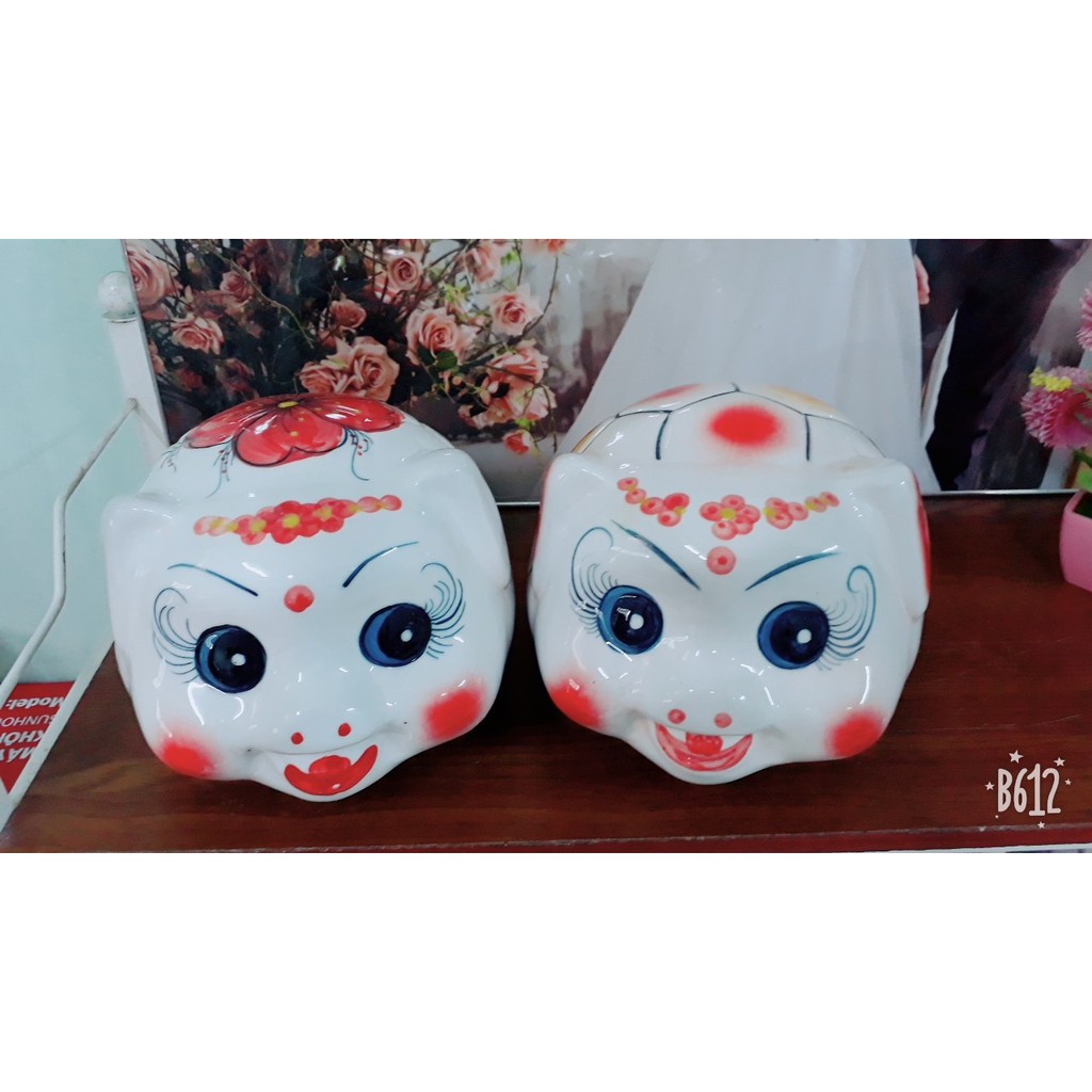 [Ảnh, video thật] Lợn sứ cỡ lớn 21x19cm loại 1