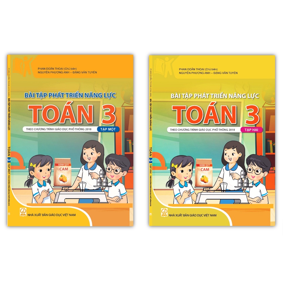 Sách - Combo Bài Tập Phát Triển Năng Lực Toán Lớp 3 - Tập 1 + 2 ( theo chương trình GDPT 2018 )