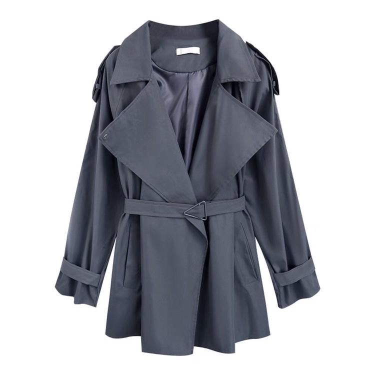 Áo Dạ Măng Tô Dáng Ngắn Kèm Đai Xám Ghi Với Thiết Kế Trẻ Trung, Dễ Phối Đồ - Hàng Quảng Châu | BigBuy360 - bigbuy360.vn