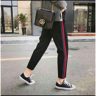Quần jogger thể thao nam/nữ chạy sọc thời trang