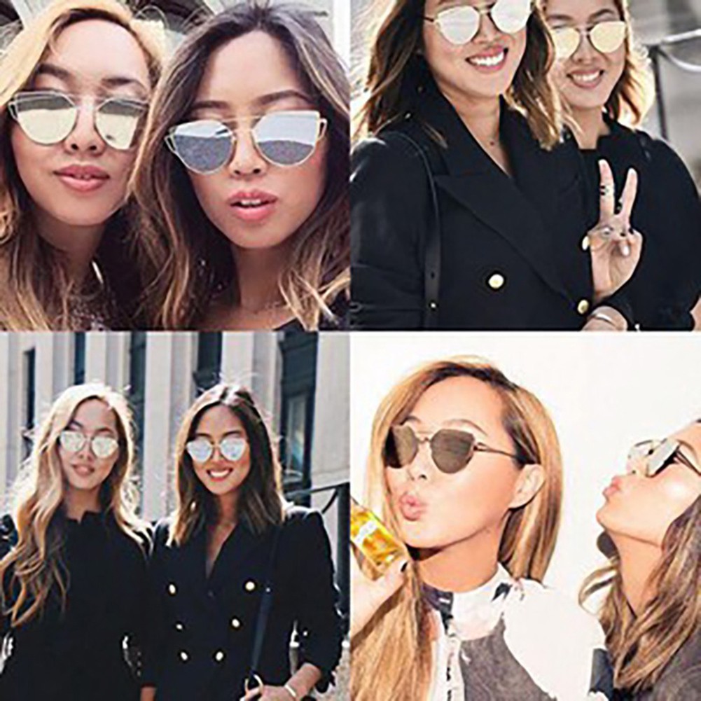 Kính mát gọng kim loại tròng màu chống tia UV400 thời trang Unisex | BigBuy360 - bigbuy360.vn