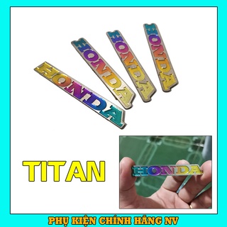 Tem titan logo honda nhỏ dán xe máy - giá 1 cái