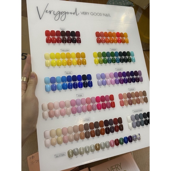 Set sơn verygood nail 110 màu ( TẶNG BẢNG MÀU CTY + BASE TOP HÃNG )