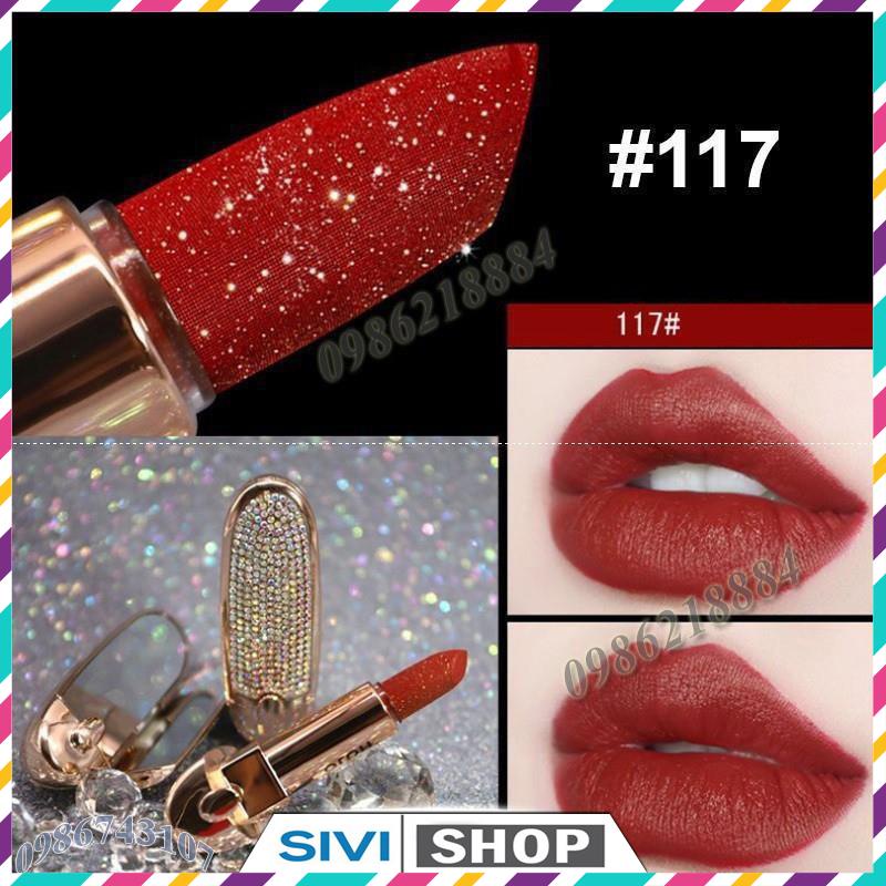 Son lì HOJO Princess đính hạt lấp lánh kèm gương sang chảnh