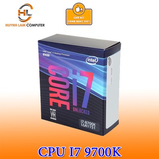 Cpu intel core i7 9700k 3.6ghz turbo up to 4.9ghz, 8 nhân 8 luồng, 95w box công ty