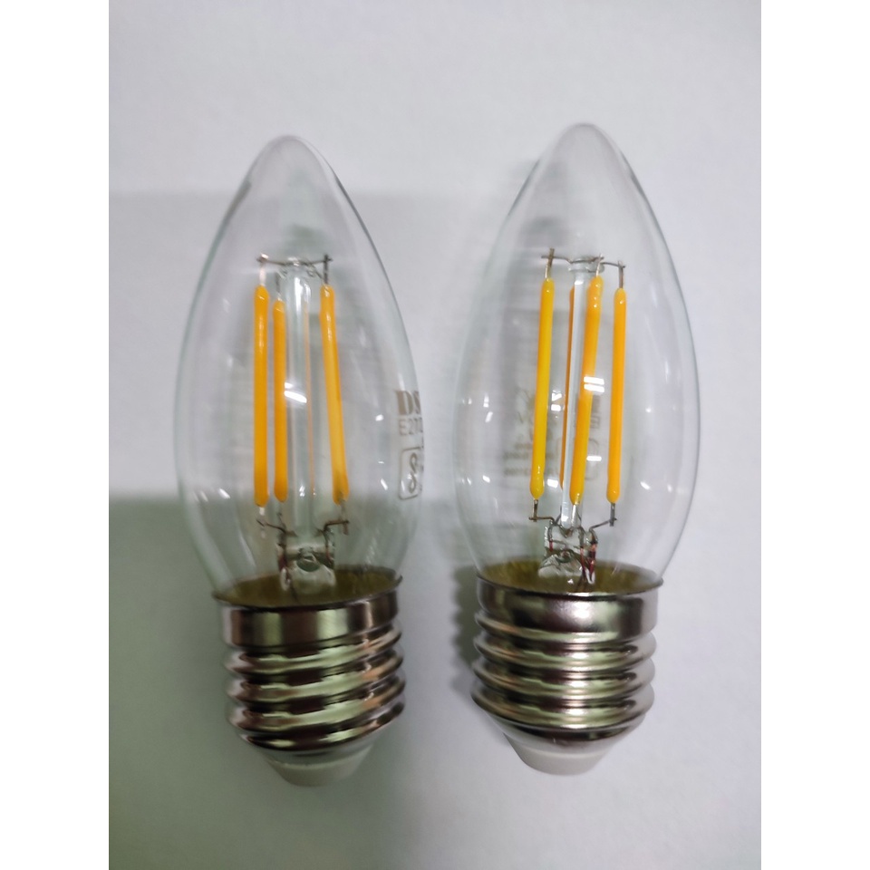 Bóng Đèn LED Dây Tóc Màu Vàng Hình Ngọn Nến  4W -  E27.