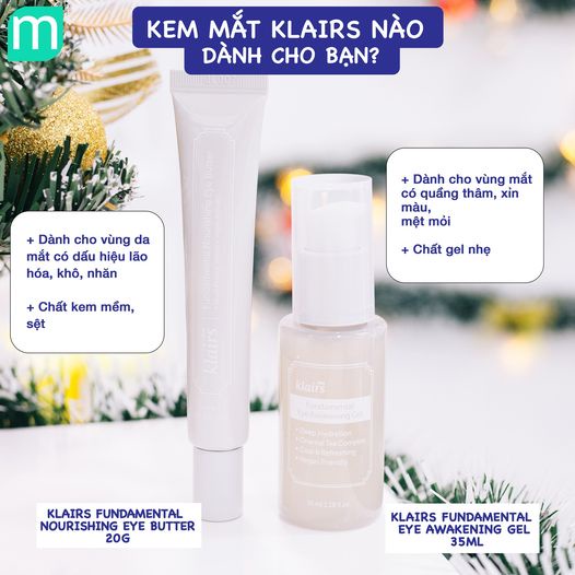 Kem Mắt Klairs Fundamental Eye Awakening Gel 35ml