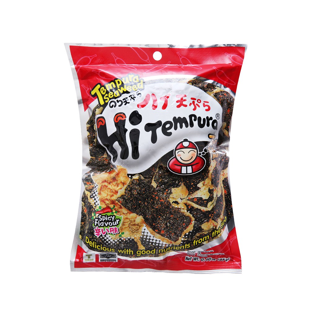 Snack rong biển vị cay Tao Kae Noi Tempura gói 25g