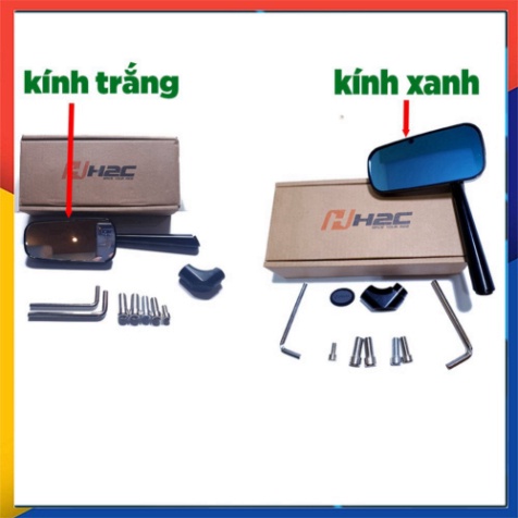 COMBO GƯƠNG H2C CHÍNH HÃNG + BỊT CHÂN GƯƠNG CHO SH VIỆT