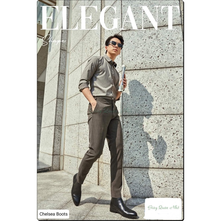 Giày Boots nam cổ lửng Menpza 100% da bò từ trong da ngoài, dáng đẹp, da mềm, không hôi chân