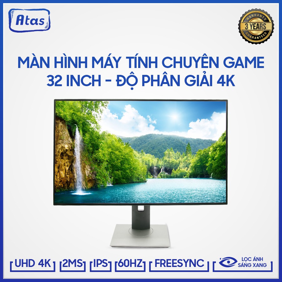 [Mã SKAMA07 giảm 8% đơn 250k]Màn hình 32 inch 4K ATAS HD320U - Tấm nền IPS - Tần số quét 60HZ | WebRaoVat - webraovat.net.vn