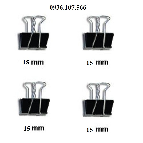 Kẹp sắt,Kẹp giấy đen,Kẹp tài liệu, Kẹp Bướm 15mm ,19mm , 25mm , 32mm , 41mm , 51mm
