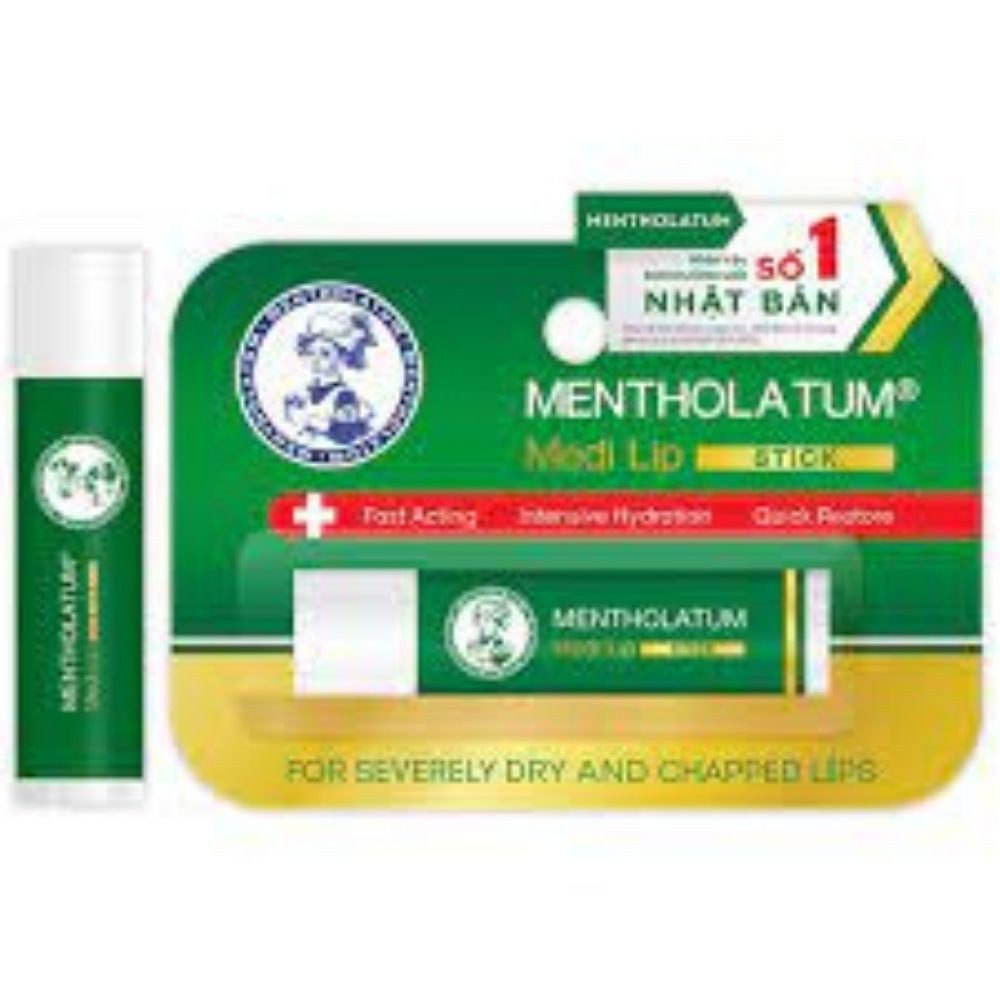 Set 2 Son dưỡng MENTHOLATUM Medi Lip Stick (2 tuýp x 4,3g)