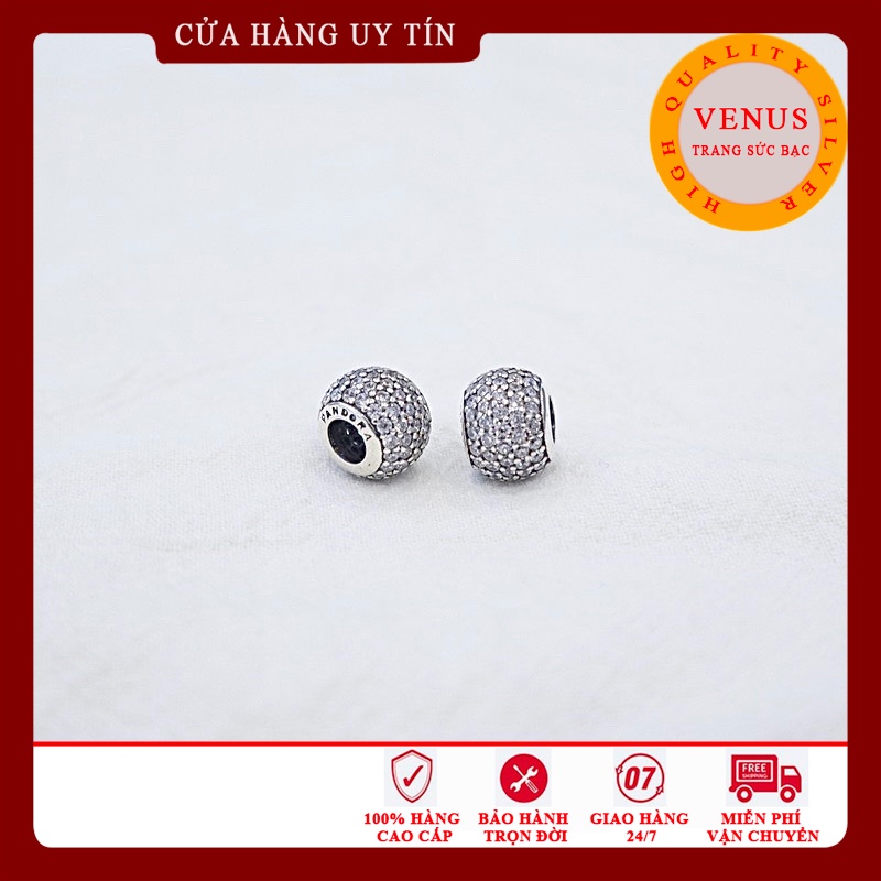 Charm cầu đá trắng- Mã sản phẩm VENUSCT1