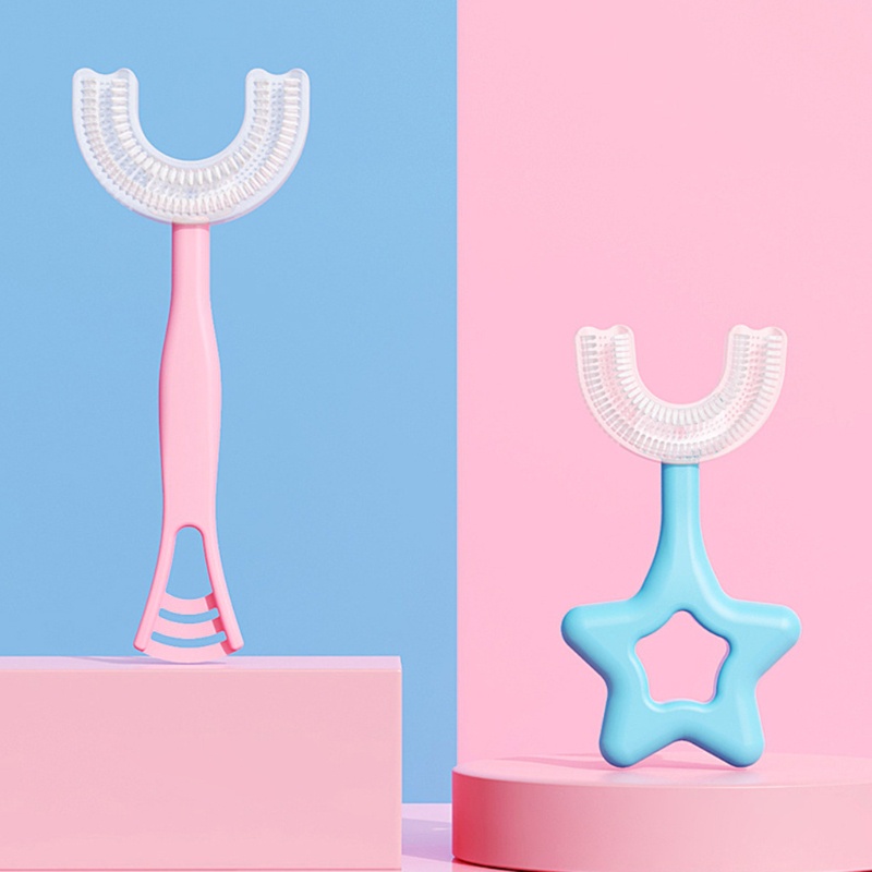 Bàn Chải Đánh Răng Silicone Hình Chữ U Cho Bé