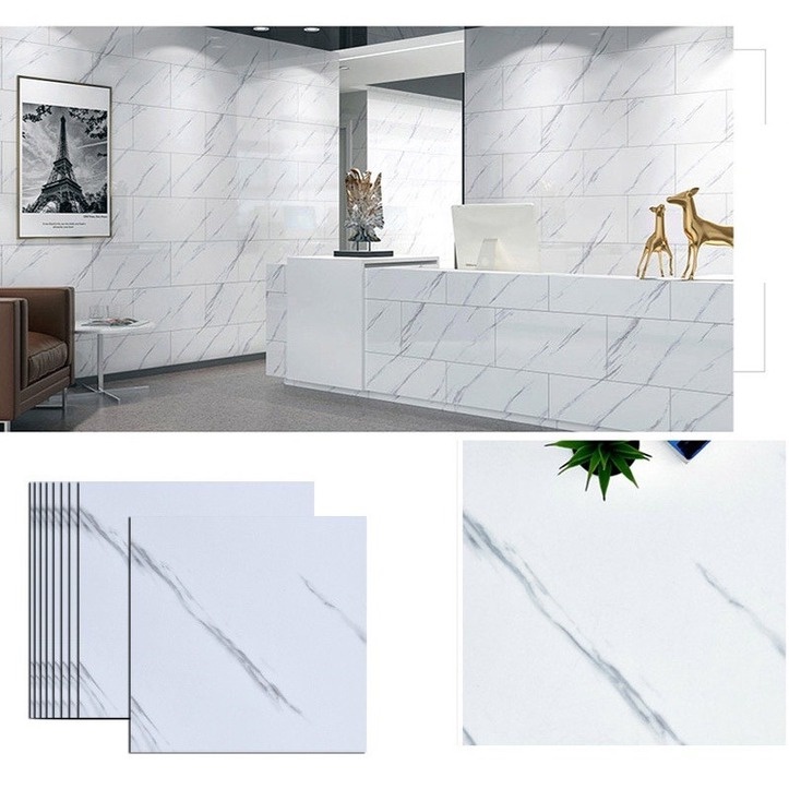 Giấy Dán Sàn PVC Dày Họa Tiết Đá Hoa Cương Trang Trí Nội Thất Phòng Ngủ