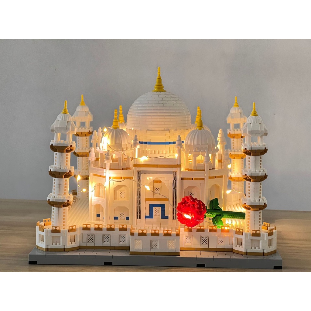 ĐỒ CHƠI XẾP HÌNH LẮP RÁP Mô Hình KIẾN TRÚC KỲ QUAN THẾ GIỚI ĐỀN MỘ TAJ MAHAL ẤN ĐỘ