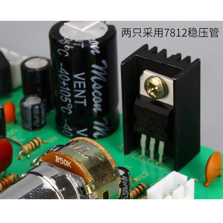 Mạch khuếch đại âm sắc  cho Amply, Dàn âm thanh. Điều khiển Volume, Bass, Mid, Treble, Nguồn 12V - 15V
