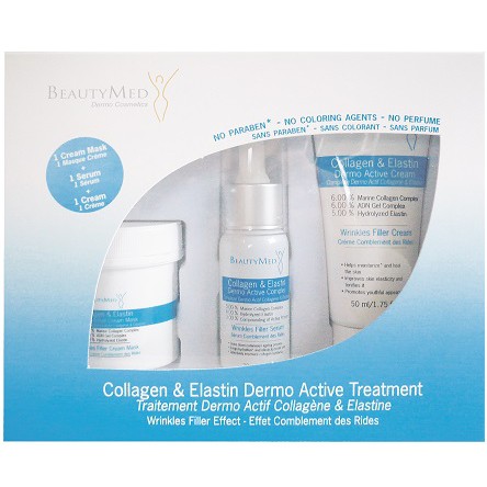Bộ Sản Phẩm Collagen Và Elastin Collagen & Elastin Treatmemt Kit - Beauty Med - 180ml