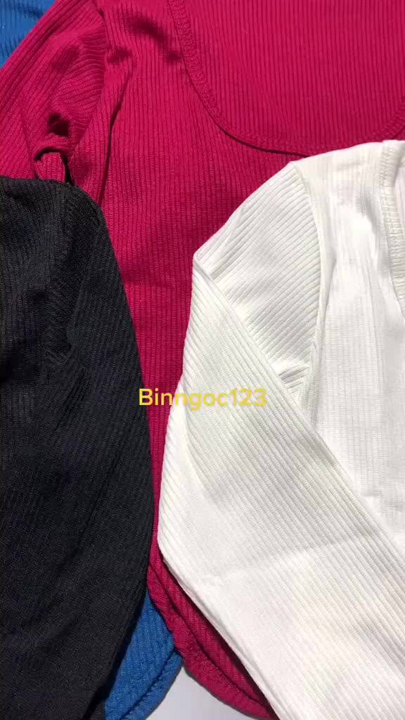 Áo thun tay dài áo croptop tay dài cổ vuông đuôi tôm ôm body kiểu nữ | BigBuy360 - bigbuy360.vn