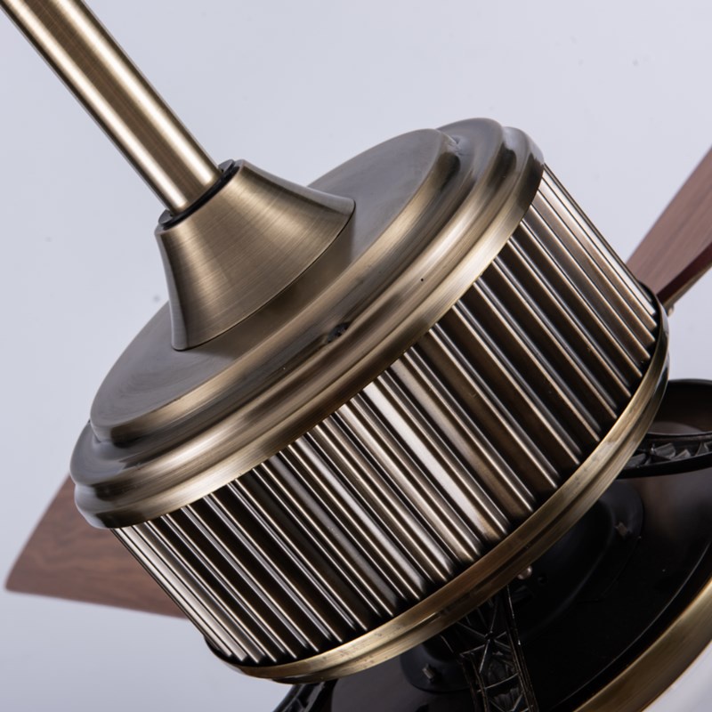 Quạt Trần Đèn Nhập Khẩu Cánh Gỗ, Quạt Trần Điều Khiển Từ Xa,Đông Cơ AC,Trang Trí Phòng Khách